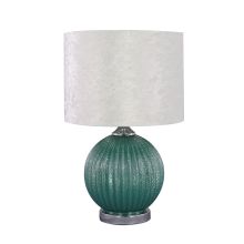 Table lamp LUXO H42,5cm, white/turquoise