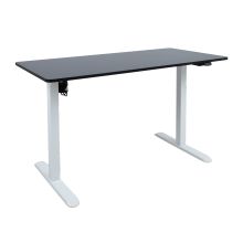 Письменный стол ERGO LIGHT с 1-мотором 120x60xH73-118см, черный/белый