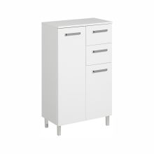 Alumine vannitoakapp 312, 60x33xH100,5cm, valge läige