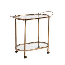 Сервировочная тележка GENUA 88x39x76см, золотой