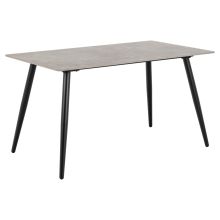 Dining table set WICKLOW 140x80xH75cm, cream