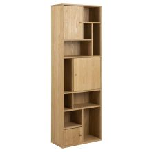 Книжный шкаф RANGOON 60,5x30xH180см, натуральный