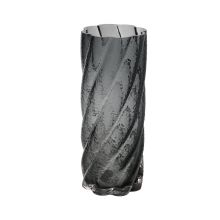 Vase LAURO D10xH25cm, grey glass