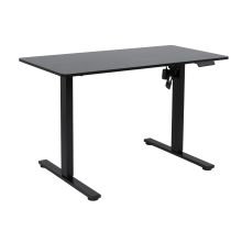 Письменный стол ERGO FIT с 1 мотором 120x60xH71,5-116см, черный