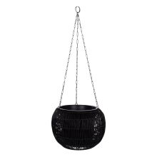 Lilleampel WICKER D32xH22cm, must