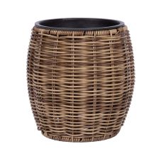 Lillepott WICKER D20xH20cm, helepruun