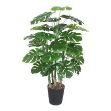 Искусственное дерево MONSTERA H120см, чёрный горшок