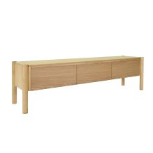TV cabinet GARDENIA 183x43xH50,5cm, oak