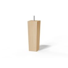 Wooden leg conical H18cm, 4pcs, oiled oak