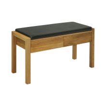 Скамья MONDEO с 2-я ящиками, 88x33x49cм, дуб