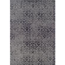 Коврик DAWN FOAM DOOR-8 50x80см, чёрный/серый