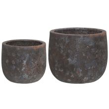 Lillepott 4Living VULCANO D36xH31cm, tumehall