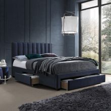 Bed GRACE with mattress HARMONY DUO 160x200cm, blue