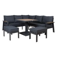 Aiamööblikomplekt PARKER 4-osaline, hall