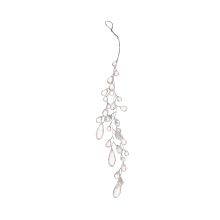 Jõuluehe SHINE H30cm, valged pärlid