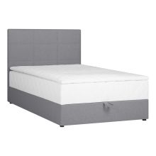 Континентальная кровать LEVI 120x200см, с матрасом, серый