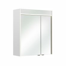 Зеркальный шкаф с LED-светильником 23-II, 60x20xH70см, белый