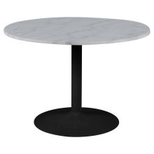 Dining table TARIFA D110xH75cm, white marble