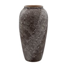 Vase TITAN STONE D17xH33cm, beige/brown