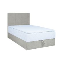 Континентальная кровать LEVI 90x200 см, с матрасом, темно-бежевая