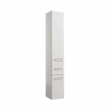 Kõrge vannitoakapp 376, 30x33xH186cm, valge läige