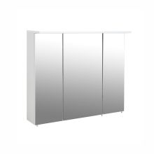 Mirror cabinet with LED lighting PROFIL 16, 90x16xH73cm, white gloss
