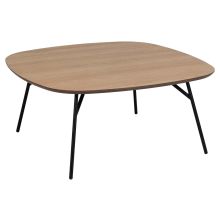 Coffee table CARACAS 90x90xH40cm, natural