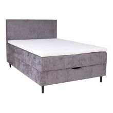 Континентальная кровать LAARA 140x200см, серая