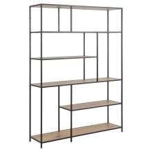 Книжная полка SEAFORD 135x35xH185см, дуб