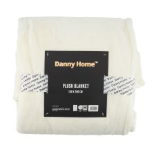 Blanket PLUSH 150x200cm, cream white