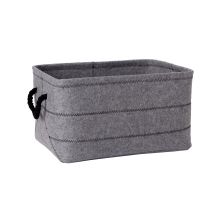 Basket MAX FELT-1, 44x32xH24cm, light grey