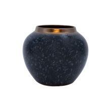 Vase TITAN STONE D20xH18cm, black/grey