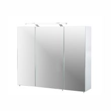 Peegelkapp LED-valgustusega DORINA 90x16xH75cm, valge läige
