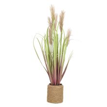 Artificial plant IN GARDEN H70cm, dark brown grass with pot
