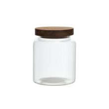 Klaaspurk JAROLD D9xH11cm 700ml puidust kaanega