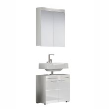 Vannitoamööbli komplekt AMANDA valge kõrgläige/valge