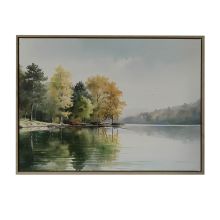 Холст с рамой WALLY 45x60см, лес у озера
