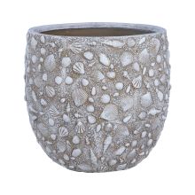 Lillepott SUNNY SHELL D44.5xH41cm, beež