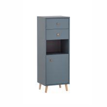 Шкаф в ванную BJARNE 40x33,5xH114см, синий