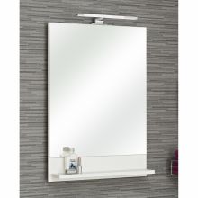 Vannitoapeegel riiuliga 09, 50x10xH70cm, valge