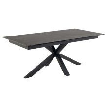 Söögilaud HEAVEN 200/240x100xH76cm, must