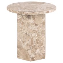 Side table NAXOS D50xH50cm, light brown