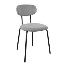 Стул KATO 42x48xH79см, вельвет светло-серый