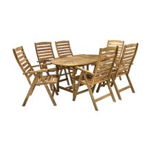 Garden furniture set FINLAY table and 6 chairs