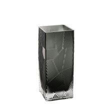 Ваза ZANA 10x10xH25см, серое стекло