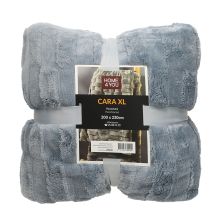 Plaid CARA XL 200x230cm, bluish grey