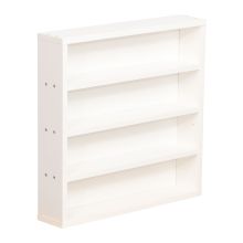 Riiul LESTER 48x10xH47,5cm, valge melamiin