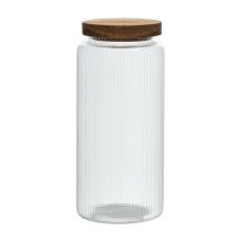 Klaaspurk JAROLD D9xH21cm 1400ml puidust kaanega