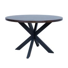 Dining table VANCOUVER D120xH75cm, black smoky oak