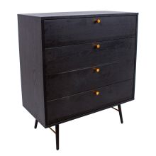 Kummut LUXEMBOURG 80x40xH90cm, must